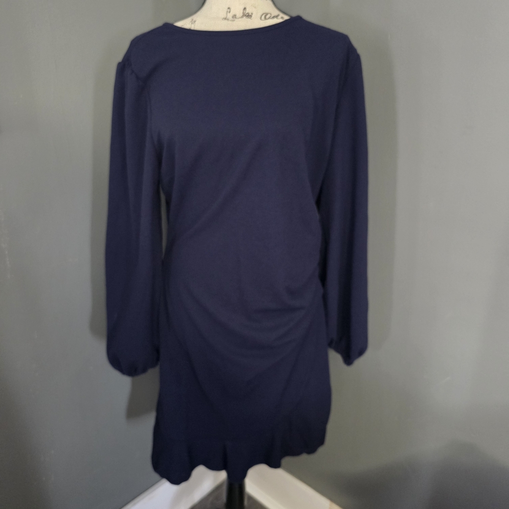 Elegant Navy Blue Women's Dress